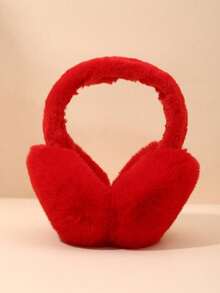 1 件男士可折叠耳罩，蓬松耳罩，冬季保暖防寒，厚实设计 - 彩色 - 查看 4