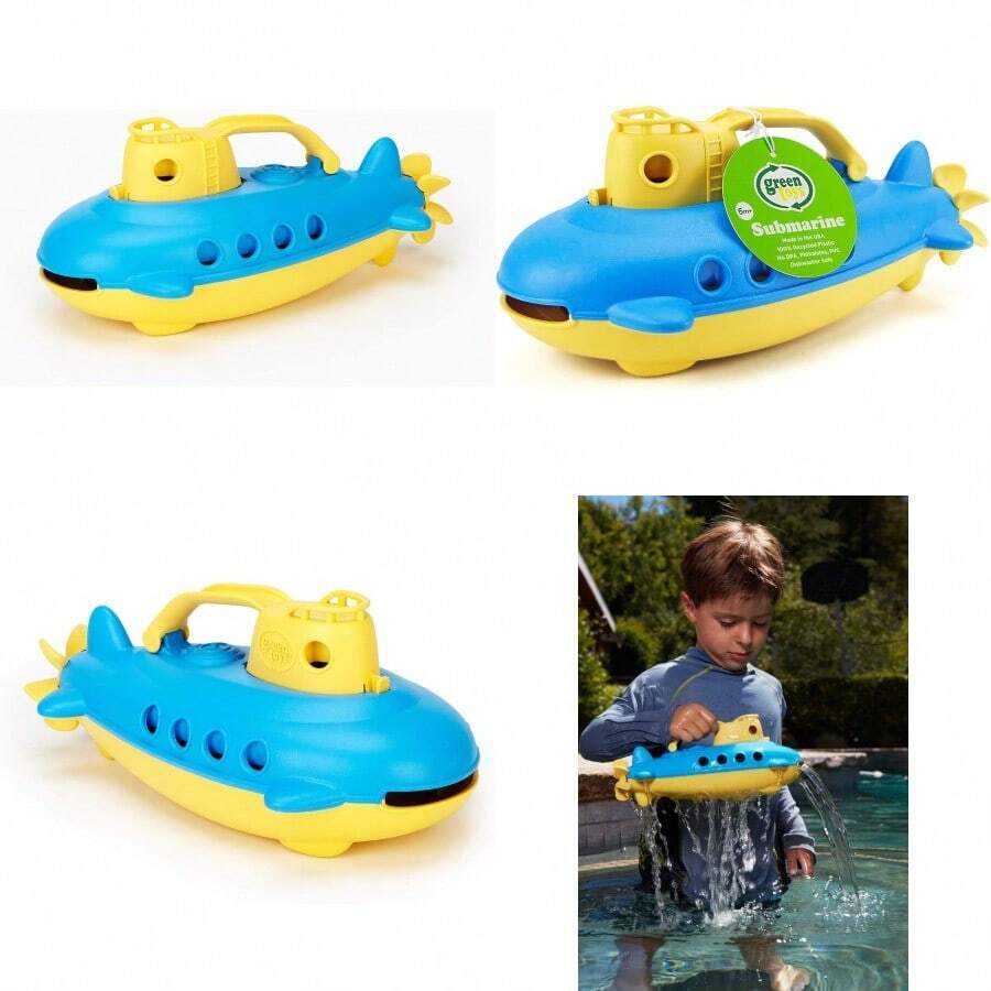 Green Toys Submarino AmarilloChildlike charm, a must-have gift for children - Amarilloyazul - Ver 1