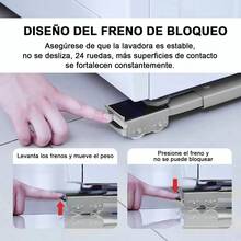 Ajustable Base Ruedas Compatible Con Estufa Lavadora Refrigerador Mueble Para Estufa Empotrable Ruedas Para Muebles Ferroso - 1 - Ver 8