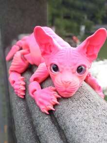 50cm/19.69inch Huge 3D Cat Statue, Suitable For Garden And Bedroom, Perfect Birthday Gift, Colorful Series, Holiday Party Favor, Birthday Gift, Holiday Gift, Perfect Gift, Ideal For Cat Lovers. Party Decoration - Eye Color Is Randomized, And The Presence Of Eyes Is Also Randomized (Please Purchase Carefully, Note The Reminder) - Multicolor - View 27