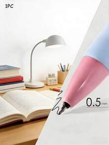 3-Color Retractable Ballpoint Pen Set, Black/Red/Blue 0.5mm Ink, Cute Gel Pens For Office, School, Business Writing, Smooth & Durable Multi-Function Stationery - Multicolor - View 11