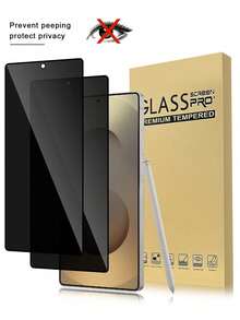 3 件防窥钢化玻璃屏幕保护膜，28° 隐私保护，兼容所有手机壳，防指纹、防刮、防冲击、超薄强化玻璃、高灵敏度、触感顺滑、便携、疏水疏油涂层，兼容三星 Galaxy 屏幕保护必备品，适用于日常防护、办公室、家庭隐私屏幕保护膜手机屏幕保护膜手机配件防水防震防摔防刮 - 黑色 - 查看 30