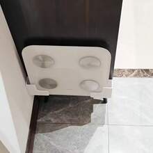 4pcs Wall Mounted Weighing Scale Holder & Storage Rack - Strong Adhesive/No Drilling Installation, Space-Saving Ultra-Thin Plastic Design, Suitable For Bathroom, Home Gym, Body Fat Scale & Other Fitness Equipment - Compatible With Smart Scales, Durable - Multicolor - View 9