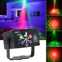 New Commercial Laser Light, Atmosphere Light, Stage Light, Sound-Activated Disco Party Light, With Remote Control USB Powered, Suitable For Christmas Gifts, Halloween, KTV Bar, Home Party, Stage Party Decoration - Black - View 3
