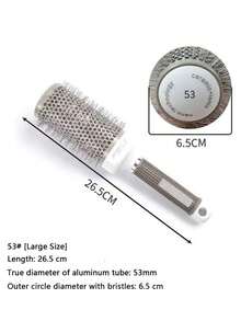Bàn chải tóc dạng ống nhôm gốm, lông heo rừng, đệm tạo độ phồng, lược uốn và duỗi tóc, bàn chải tròn. - Nhiều màu - Xem 4