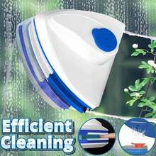 Magnetic Window Cleaner Double Sided Indoor Outside Glass Cleaner Magnet Washer - Blue and White - View 10