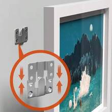 10pcs Metal Hanging Hooks, Photo Frame Hanger Brackets - Silver - View 5