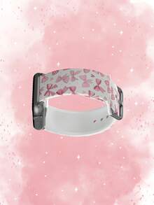 1条简约蝴蝶结设计TPU表带，兼容38/40/41/42/44/45/49mm Ultra/SE/9/10/8/7/6/5/4/3/2/1 - 彩色 - 查看 4