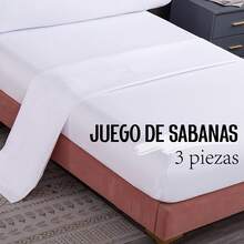Juegos de sábanas con fundas de almohada - Blanco - Ver 2