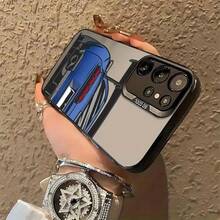 Blue Sports Car Pattern Phone Case For 25 S24 S23 S22 S21 S20 FE Ultra Plus 4G 5G Anti-Drop Matte Back Cover - màu đen - Xem 6
