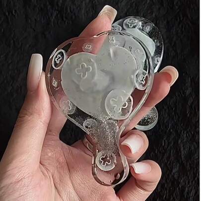 水母树脂浇铸模具、硅胶模具配件、树脂液体模具、树脂钥匙扣硅胶模具、树脂模具