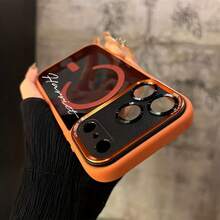 Phone Case - Custom DIY Personalized Name Phone Case Compatible With Iphone 17 Pro Max, 17 Air, 17 Pro, And 17. This Luxury High-Quality Semi-Transparent Black Protective Metal Lens Frame Case Is A Simple And Stylish Acrylic Hard Case - trái cam - Xem 4