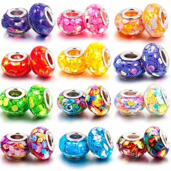 5/10/20 Pcs Random Mix Style Colorful Fruit Animal Geometric Gradient Resin Beads Charms For DIY Bracelet Keychain Jewelry Acces
