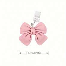 1pc Pink Bow-Shaped Phone Dust Plug: Adds Festive Vibe To Your Device - Compatible With IPhone, Type-C And Android Phones - Pink - View 4