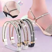 2 pares de cordones elásticos con tachuelas de rhinestone antideslizantes con decoración de tacón de plástico brillante, adecuados para ocasiones formales, celebraciones y banquetes, diseñados para estabilidad y ajuste , zapatos, selecciones de primavera y verano, regalos para damas de honor, habitación, decoración de dormitorio, playa, viaje, para hombres, para mujeres, vacaciones, Día de la Mujer, artículos esenciales de viaje, recuerdos de boda, Y2k, dormitorio, accesorios de coche para mujeres, decoración de cocina, cosas lindas - Multicolor - Ver 3