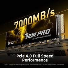 Lexar THOR PRO SSD M.2 NVMe PCIe4.0 X4 | 512G/1T/2T/4T | 7000MB/S | Gaming & High-Speed Storage Drive - Black - View 5