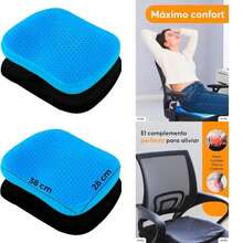 Archy Cojin para Coxis y Ciatica de Gel Espuma Viscoelastica Antideslizante Ortopedico Flexible de Gel Silicon con Funda Cojines para Silla Asiento Oficina Comedor Auto Alivia el Dolor (30876)(default) - Unitalla - Ver 2