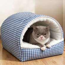 1个全封闭加厚保暖宠物窝，可折叠可水洗，适合猫狗，加厚保暖窝，四季皆宜 - 1pc寵物封閉加厚保暖窩-均碼 - 查看 6