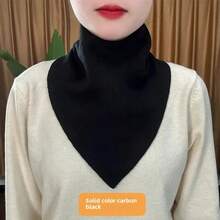 Calentador de cuello a la moda para otoño e invierno, nuevo estilo, versión coreana, bufanda triangular versátil, cálida y elegante, protección para el cuello, 2023 - Pata de gallo de caramelo [doble engrosamiento] - Ver 11