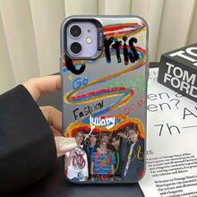 Funda para Teléfono: Funda de K-Boy Group C- Compatible con 17 16e 16 15 14 13 12 11 Pro X XR XSMAX 8 Plus, Cubierta Trasera Mate Anticaída17  17promax - Negro - Ver 10