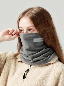 Winter Neck Warmers Neck Gaiter Scarf Windproof Face Covering - 灰色 - 查看 5