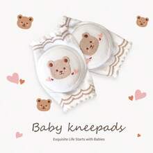 Breathable Baby Knee Pads, Soft Cotton Mesh Infant Crawling Knee Protector, Anti-Slip Toddler Knee Pads - Multicolor - View 16