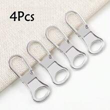 4/8/10pcs Metal Detachable Zipper Pulls Replacement Zipper Heads, Universal Zipper Sliders For Bag, Clothing Repair - Multicolor - View 14