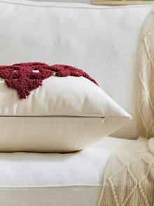 1pc/2pcs Ramadan Decorative Pillow Cover, Decorative Cushion Cover, Sofa Decorative Pillow, Room Decor, Personalized Living Room - Burgundy - View 2