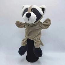 1pc Plush Cartoon Animal Golf Club Head Cover, Cute Animal Golf Club Protector, Protective Headcover, Made Of Mixed Color Flannel Fabric, Suitable For Golfers, Golf Accessories, Adorable