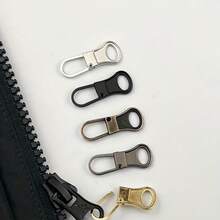 4/8/10pcs Metal Detachable Zipper Pulls Replacement Zipper Heads, Universal Zipper Sliders For Bag, Clothing Repair - Multicolor - View 6