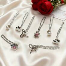 4pcs Adjustable Sleeve Clips/Hem Clips For Women, Instantly Shorten T-Shirt Hem, Pant Leg Hem Fixers, Suitable For Adjusting Shirt, Dress, Pant Hems And Styling, Multiple Choices, Cute Teddy Bear And Elegant Bow Designs, Perfect Accessory For Fashion Lovers - Multicolor - View 3