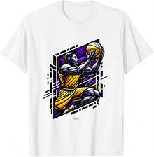 LA LEGEND LAL BASKETBALL PLAYER T-Shirt - 白色 - 查看 1
