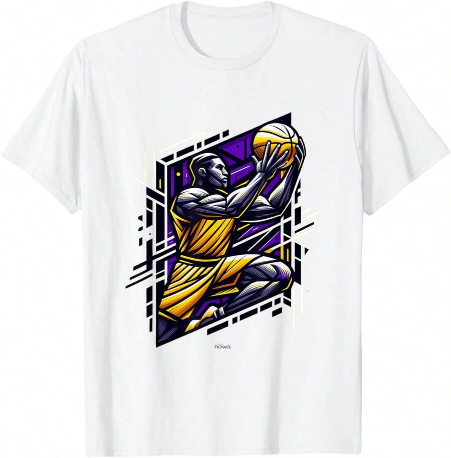 LA LEGEND LAL BASKETBALL PLAYER T-Shirt - 白色 - 查看 1