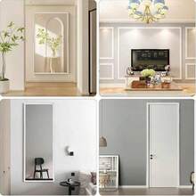 Tiras Decorativas Autoadesivas de PVC Elegantes - Flexíveis e Dobráveis, Adequadas para Paredes, Pisos e Armários; Decoração Doméstica Estilo Europeu, Decoração de Piso | Decoração Europeia | Moldes Fáceis de Instalar, Decoração de Parede e Piso - Multicolorido - Visão 11