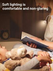 4/3/2/1件套多功能LED台灯，圆形夹灯，USB夹式护眼学习灯，360°旋转阅读灯，迷你护眼台灯，可充电夹式书灯，学生宿舍灯，卧室/教室阅读灯，客厅/卧室床头灯，便携式台灯