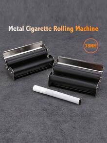 1pc Manual Stainless Steel Cigarette Roller, 70-110mm Cigarette Maker, Handheld Tobacco Rolling Tool, No Power Needed, Hand Cigarette Roller, Cigarette Rolling Accessory - Multicolor - View 8