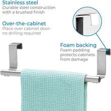 Stainless Steel Towel Bar Rack Holder, Universal Type, Suitable For Cabinet Doors - Multicolor - View 5