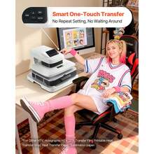 Auto Heat Press Machine, 15 X 15 Inch, T-Shirt Press Machine With Auto Release And Adjustable Pressure, Digital Display, Rapid Heating, For Sublimation, Vinyl, Heat Transfer Projects, White - Xem 3
