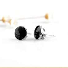 1 Pair Ear Piercing Earrings For Men And Women Punk Stainless Steel Earrings Fashion Earrings Party Dating Holiday Gifts - màu đen - Xem 4