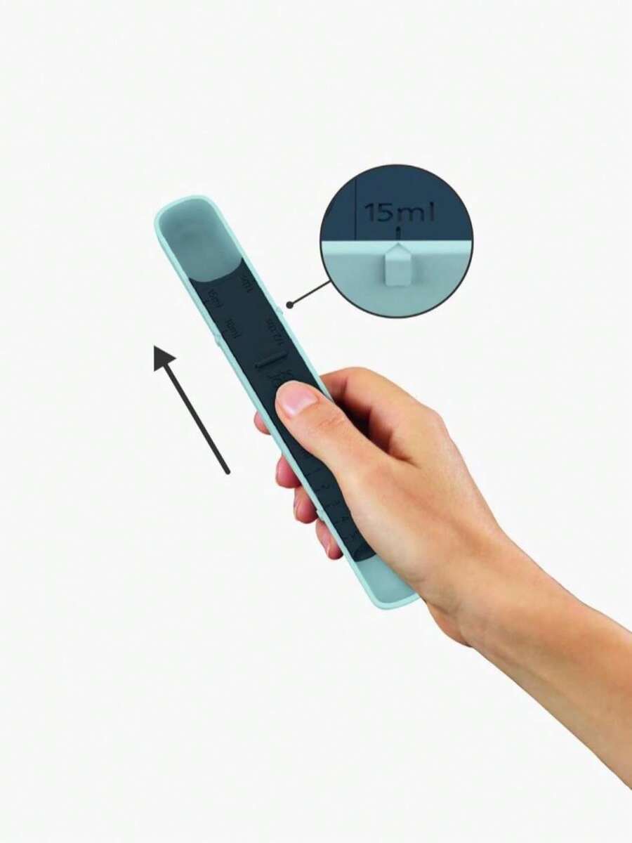Joseph Joseph Measure-Up Adjustable Wet &Amp; Dry Measuring Spoon, Blue - 白色 - 查看 1