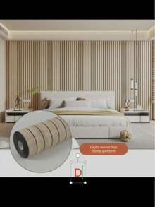 1 Roll 3D Vintage Luxury European Style Wood Grain Self-Adhesive Wallpaper, 3D Embossed Matte Finish, Waterproof PVC Resin Removable Wallpaper, Kitchen Oil-Proof Washable Tile Sticker, Bathroom Shower Wall Panel, Furniture Renovation Material, Suitable For Bedroom, Living Room, Bathroom, Kitchen And Other Wall Decor, Home Decoration - Multicolor - View 11