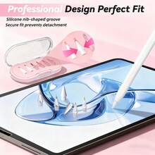 4/6/12入混裝 Apple Pencil 替換筆尖組，相容 Apple Pencil 第 2 代、第 1 代/Pencil Pro、USB-C 版，細金屬筆尖耐磨精準控制，生日節日禮盒筆配件，適合送給母親、家人、朋友 - 彩色 - 查看 9