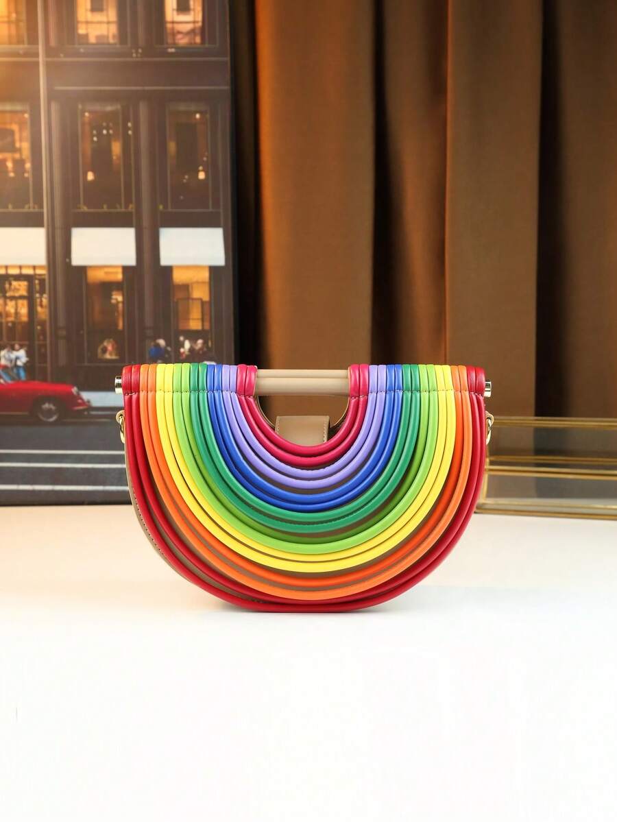 面条元素手提包，饺子造型斜挎包，女士马鞍包