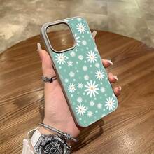 Cell Phone Case Magnetic Macaron Color Creative Full-Screen Case with Daisies for  17, 17 AIR, 17 PRO, 17 PROMAX,  11, 11 PRO, 11 PROMAX, 12, 12 PRO, 12 PROMAX, 13, 14, 13 PRO, 13 PROMAX, 14 PLUS, 15 PLUS, 14 PRO, 14 PROMAX, 15, 15 PRO, 15 PROMAX, 16, 16 PLUS, 16 PRO, 16 PROMAX, X, XS, XS MAX - Blanco - Ver 5