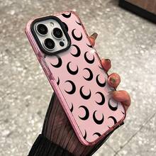 High Quality Protection Mobile Phone Shell, Soft To The Touch, It Is The Best Choice For Birthday Gifts For Teen Boys And Girls, Accurately Adapted To Phone 11, 12, 13, 14 And 15 Pro Max, 16plus 17 Pro Max 17 Air 17Pro, MD Symphony New Moon Password Printing Phone Case - 粉色 - 查看 4
