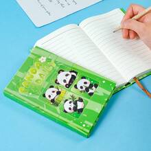 Cute Panda-Themed Notebook - Hollow Center Memo Pad, Portable Diary For Journaling, Notes, Sticker Collection; Perfect Reward System, Gift For Students, Teens & Adults - Multicolor - View 10