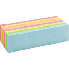 Basics Mininotas Adhesivas Rectangulares 3 81cm x 5 08cm Libretas Autoadhesivas de Colores Brillantes Fáciles de Pegar en Hogar Oficina Cuaderno 70 Hojas Bloc Paquete de 24 - Multicolor - Ver 5