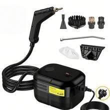 Portable Handheld Steam Cleaner With Brush Heads - Heavy Duty High Pressure Steam Mop For Kitchen, Bathroom Floors - Plug-In (F-Type Adapter) Power: 1200W, AC 220-240V - EU F Type Plug(220-240V) - View 13