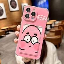 2pcs Minimalist Transparent Spongebob & Patrick Painted Pattern Shockproof Phone Case Compatible With IPhone 11/12/12 Pro Max/14 Pro Max/15/15 Pro/16/16 Pro Max - Multicolor - View 5