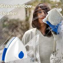Magnetic Window Cleaner Double Sided Indoor Outside Glass Cleaner Magnet Washer - Blue and White - View 9
